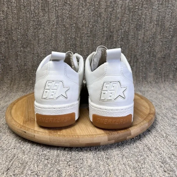 Golden Goose Yeah EU Size 38 Women's 8 Low Top Sneakers White Leather Gum Shoes - Picture 5 of 16